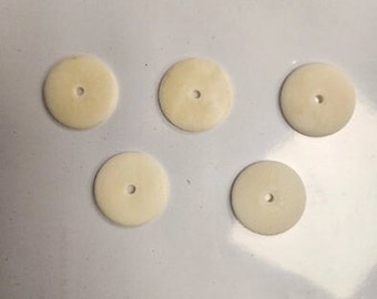 Domed Bone Buttons Blanks (10 pk)