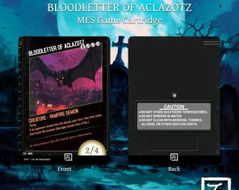 Bloodletter of Aclazotz ~ MES Game Cartridge