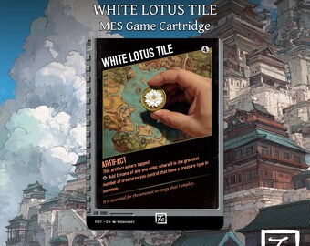 Tuile lotus blanc ~ cartouche de jeu MES