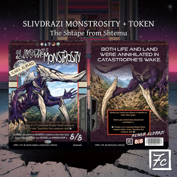 Slivdrazi Monstrosity + Token ~ the Shtape From Shtemu - Etsy