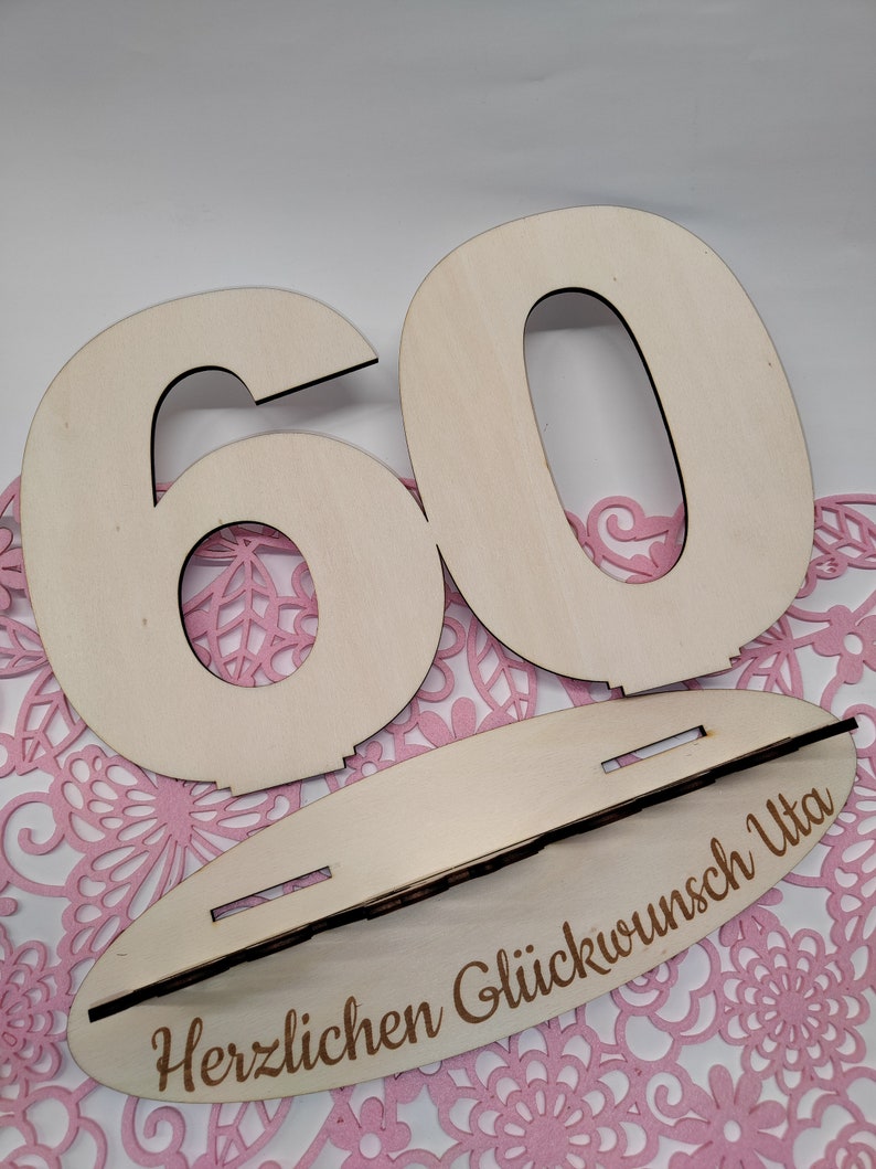 Laser File for 60th Birthday 2026, DXF + SVG File, for Laser Cutting ...