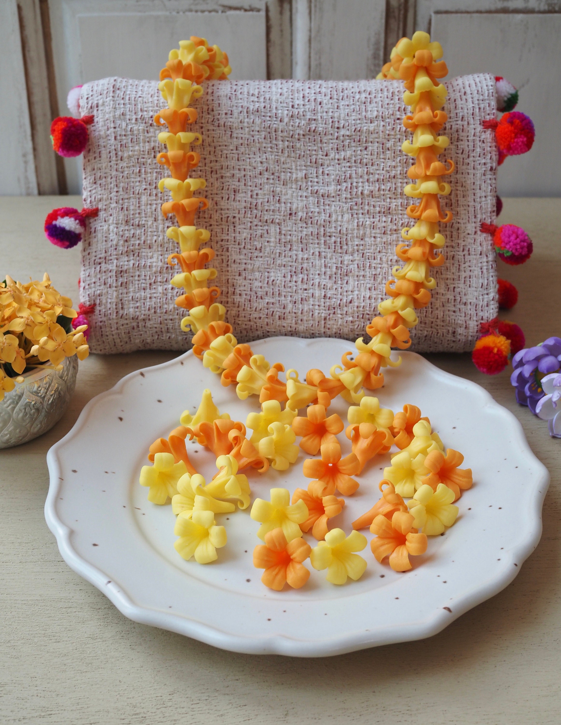 ★ PISCESS★ PP Flower Necklace Orange 5006699319 Pisces In Bloom Necklace