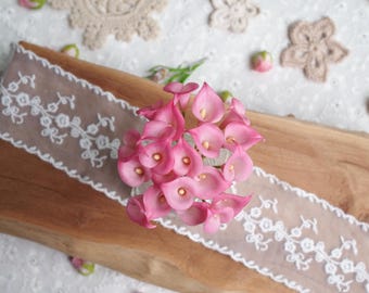 calla lily カラーリリー 花 彫刻 粘土 ゴールド オブジェ 置物