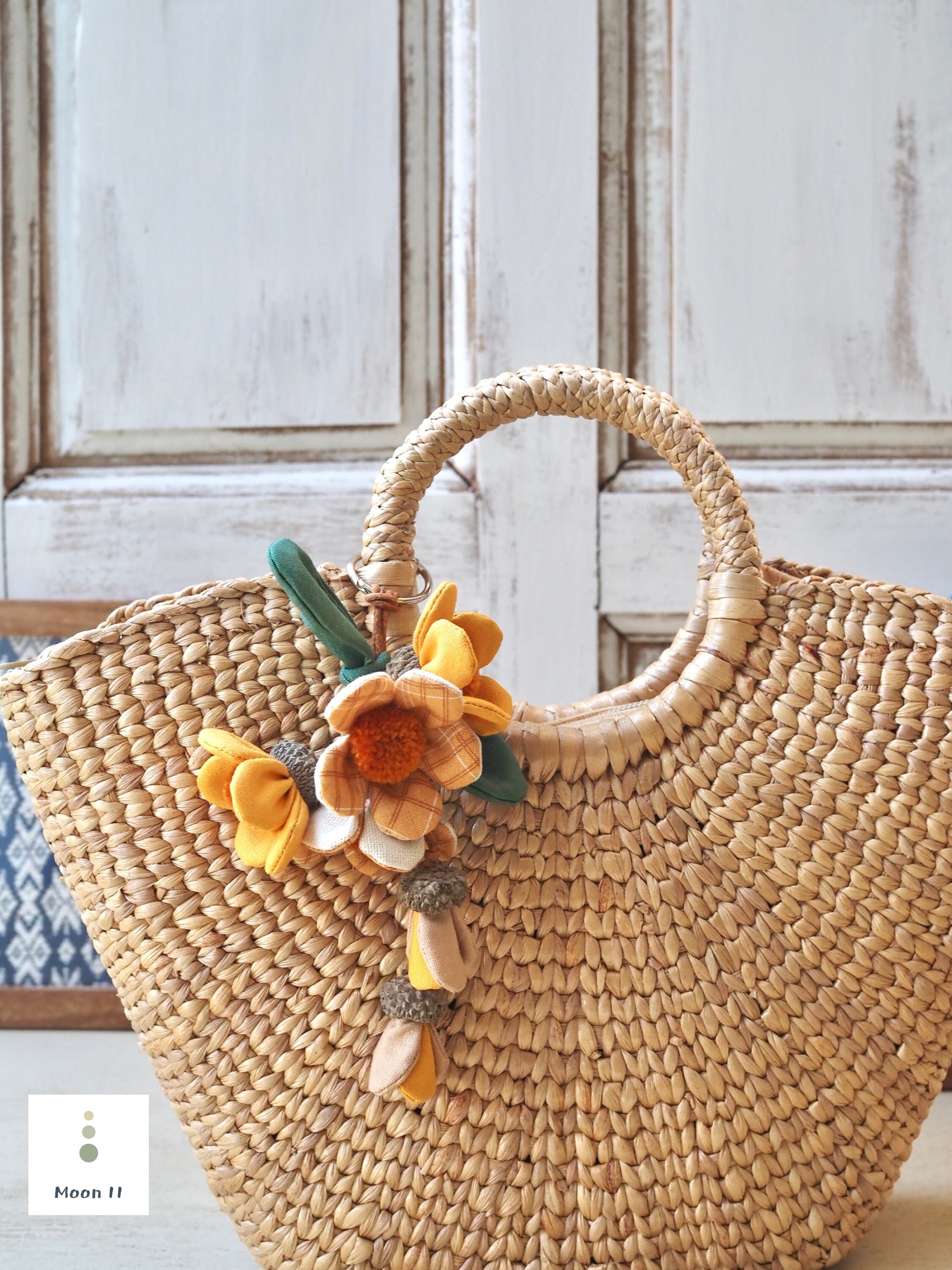 Handwoven Water Hyacinth Tote Bag | Vintage Style, Floral Charm - Etsy