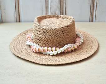 555. The Luau Lei Brooke Shade Designer Topknot The Pink Flower Eyelet Topknot Headband – Brooke Shade main image 3