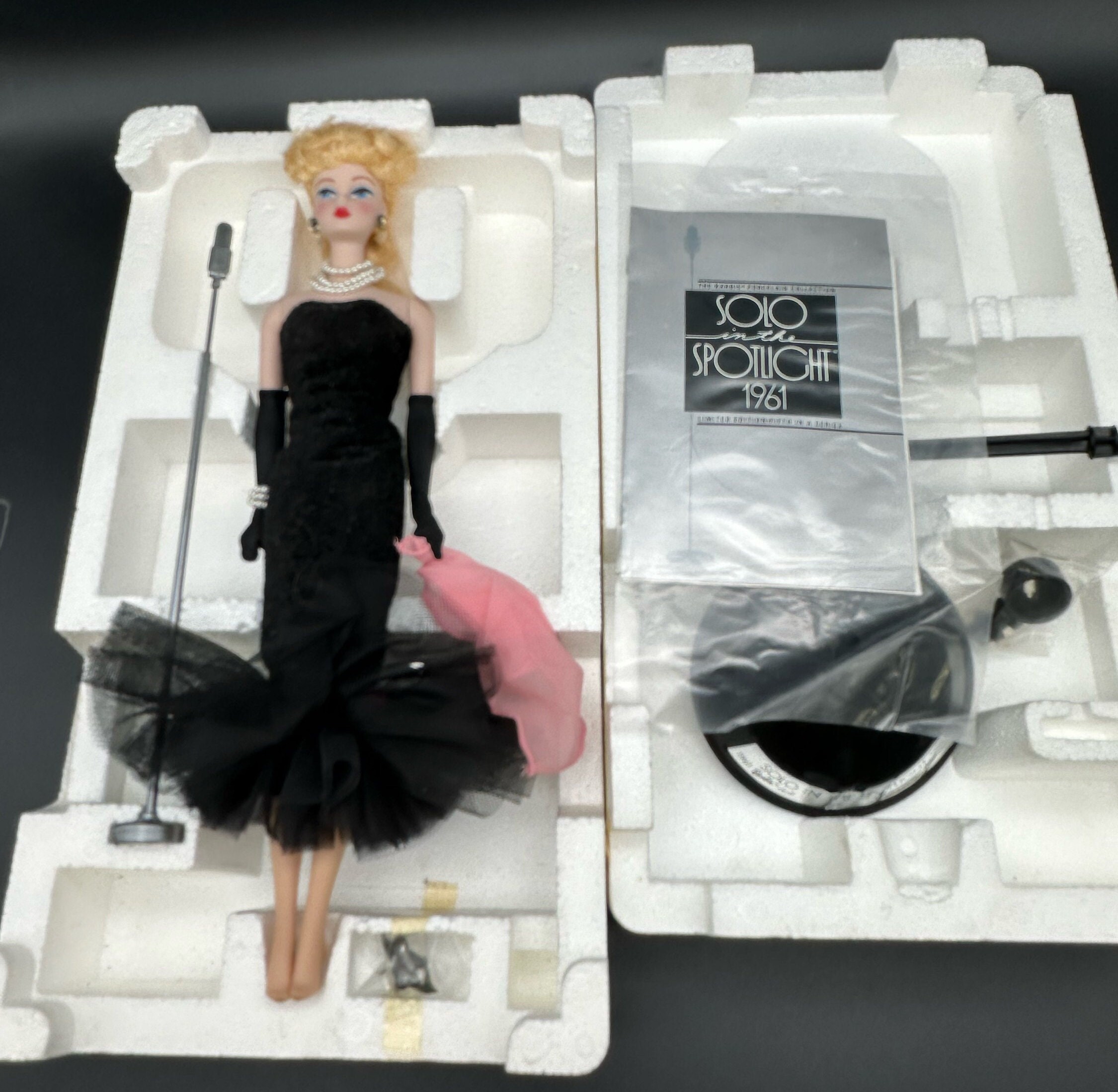 1990 Limited Edition Porcelain Doll Series Tribute to the 1961 Solo in the Spotlight Barbie Mint Condition Etsy