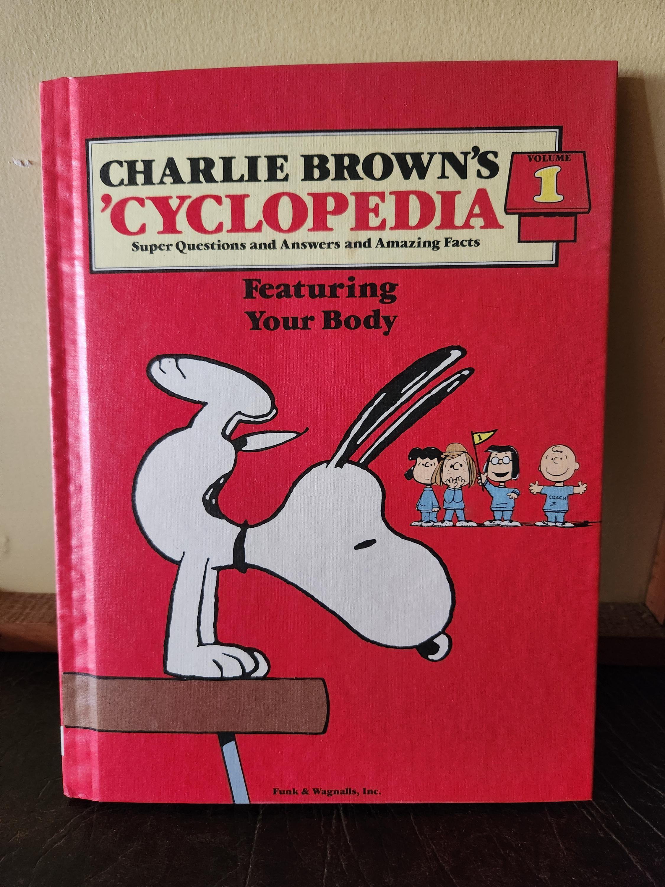 Charlie Brown's Cyclopedia 1980.1990年代 Vintage 1980 Charlie Brown's 'cyclopedia Volume #1 Your Body Book