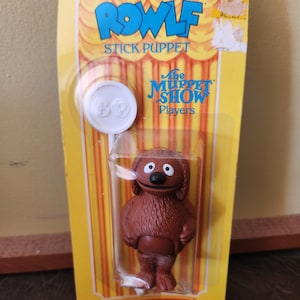 Vintage 1979 Fisher Price Muppet Show Players Stick Puppets Rowlf