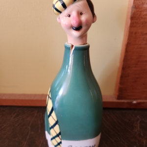 Carafe à scotch en céramique écossaise vintage des années 1960