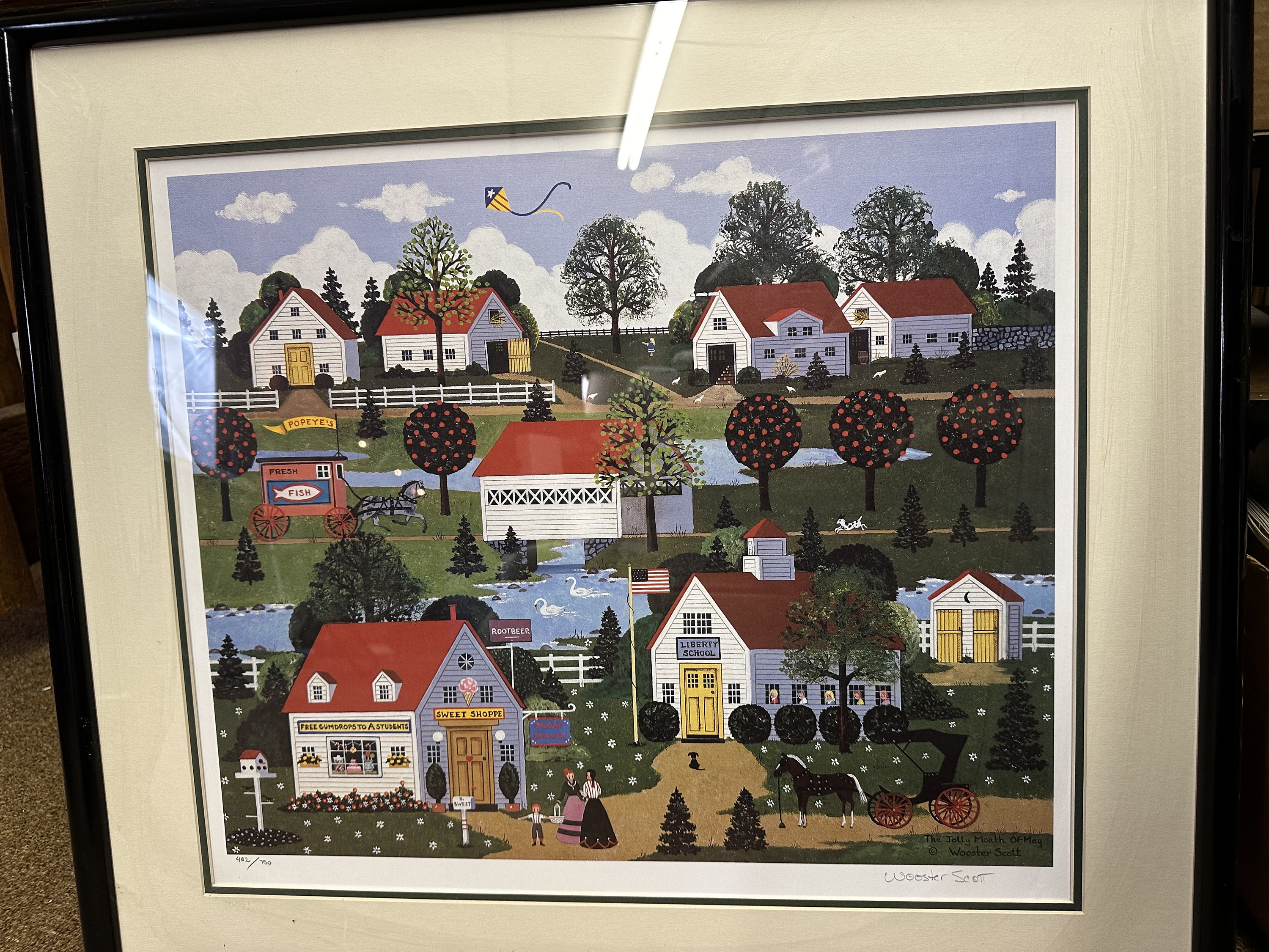 Wagon Days Parade Limited Edition Lithograph by Jane Wooster