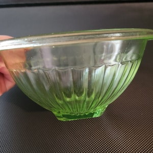 Vintage Uranium Glass Bowl