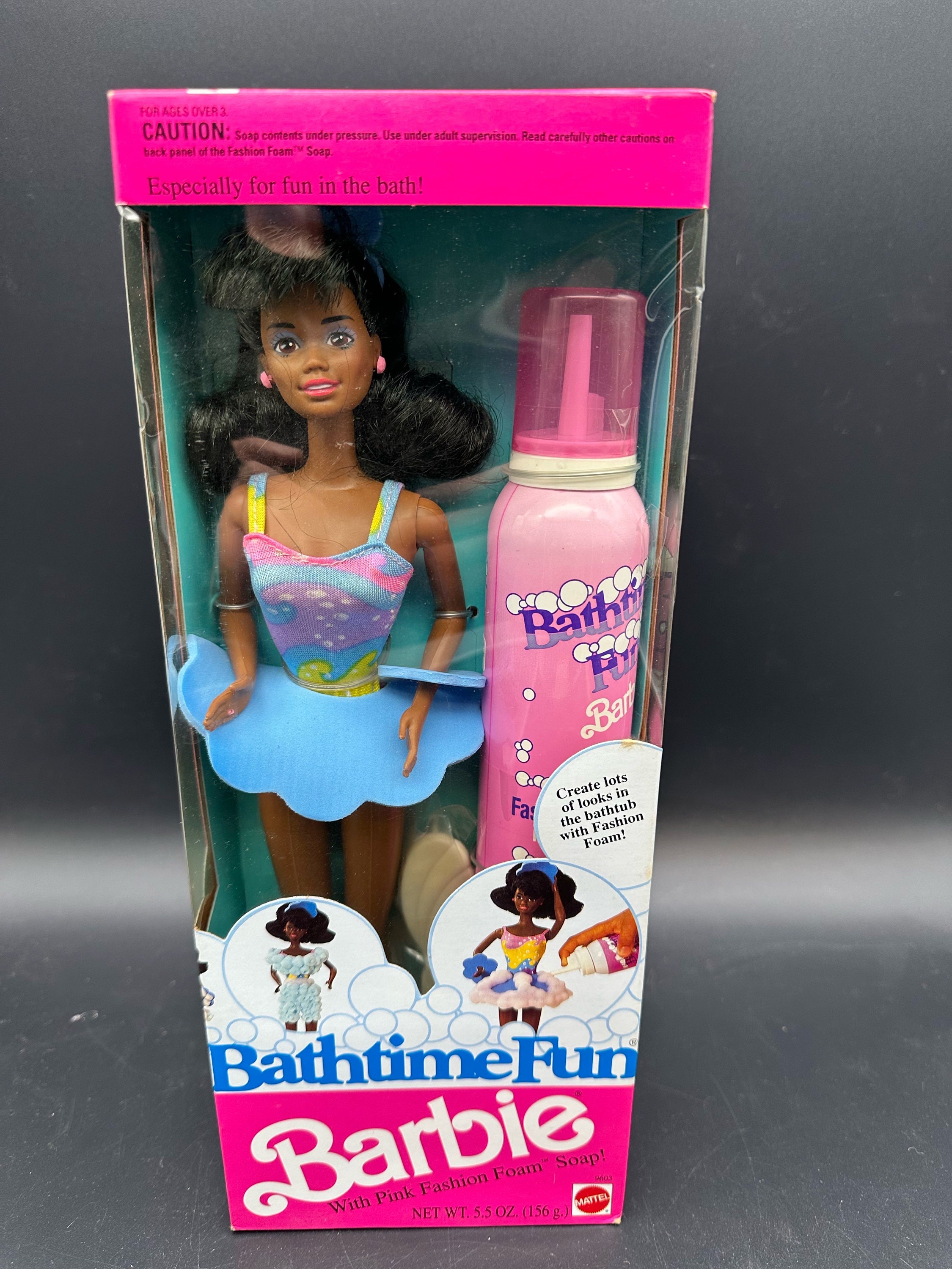 激安価格の 1990 Bathtime Fun Barbie With Pink Fashion Foam Soap - Etsy その他