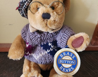 【1930's Mookie 】ぬいぐるみBrass Button Bears Brass Button Bears “Mookie” 1930's 20th Century Collectibles