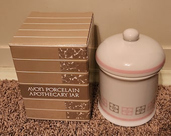 Avon 1986 Porcelain Apothecary Jar