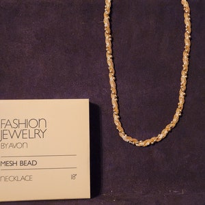 Avon 1983 Mesh Bead Necklace