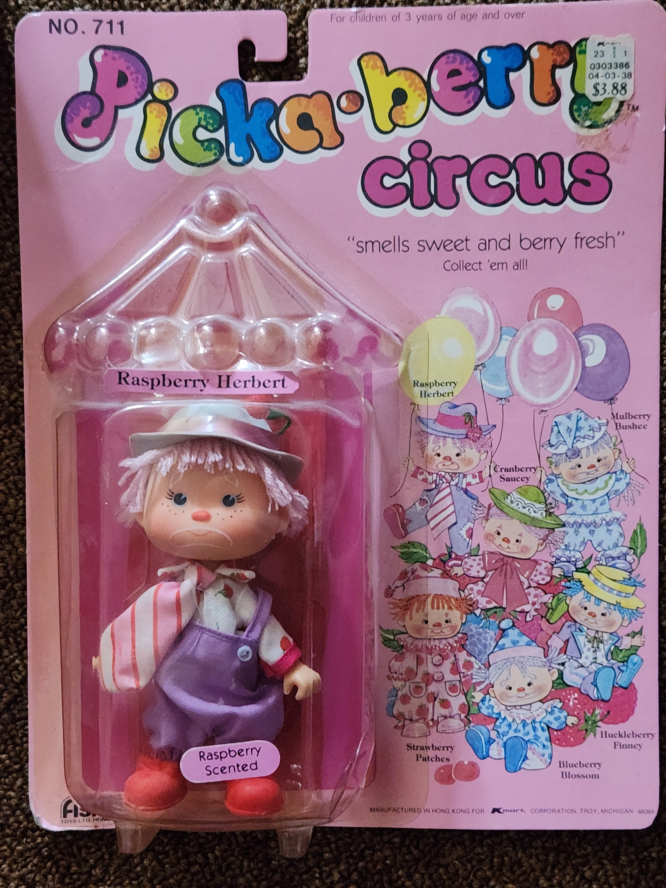 Picka-berry Circus 1982 Rasberry Herbert Doll - Etsy