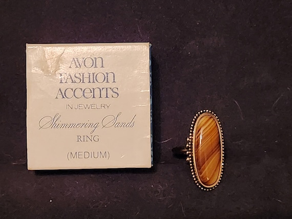 Avon 1978 Shimmering Sands Ring - image 1