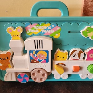 Rare Vintage 1980s Tomy Touch N Talk Train Toy