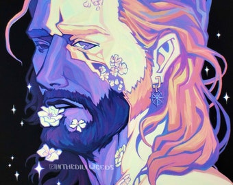 Gale of Waterdeep Baldurs Gate 3 Portrait Fan Art Wanddruck