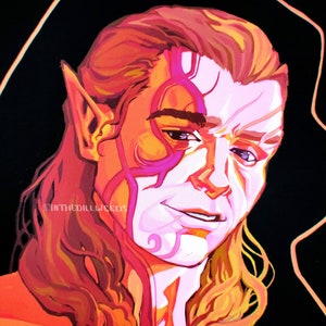 Halsin: The Emerald Archdruid Baldurs Gate 3 Portrait Fan Art Wall Print