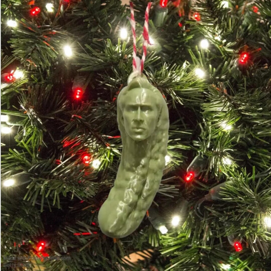 Picolas Cage Christmas Ornament Etsy