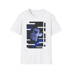 Scanline Spaceman Unisex Softstyle T-Shirt - Cosmic Graphic Tee for Space Lovers - Comfortable & Stylish