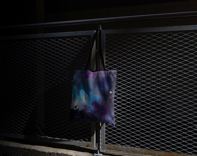 Lofi Glitch Grunge Paint Bag Cool Purse gift Paint Art Bag  Paint  Splatter #6 Tote Gift Bag  Kiyo Arts Design Graphic Artist Made
