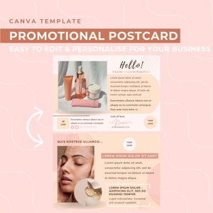 Postal promocional, postal comercial, plantillas para pequeñas empresas, promoción para pequeñas empresas, empresas basadas en servicios, empresas basadas en productos
