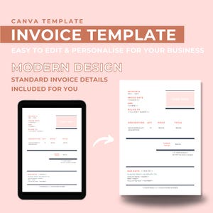 Invoice template, service-based business invoice template, billing template, small business resource, small business templates, invoice