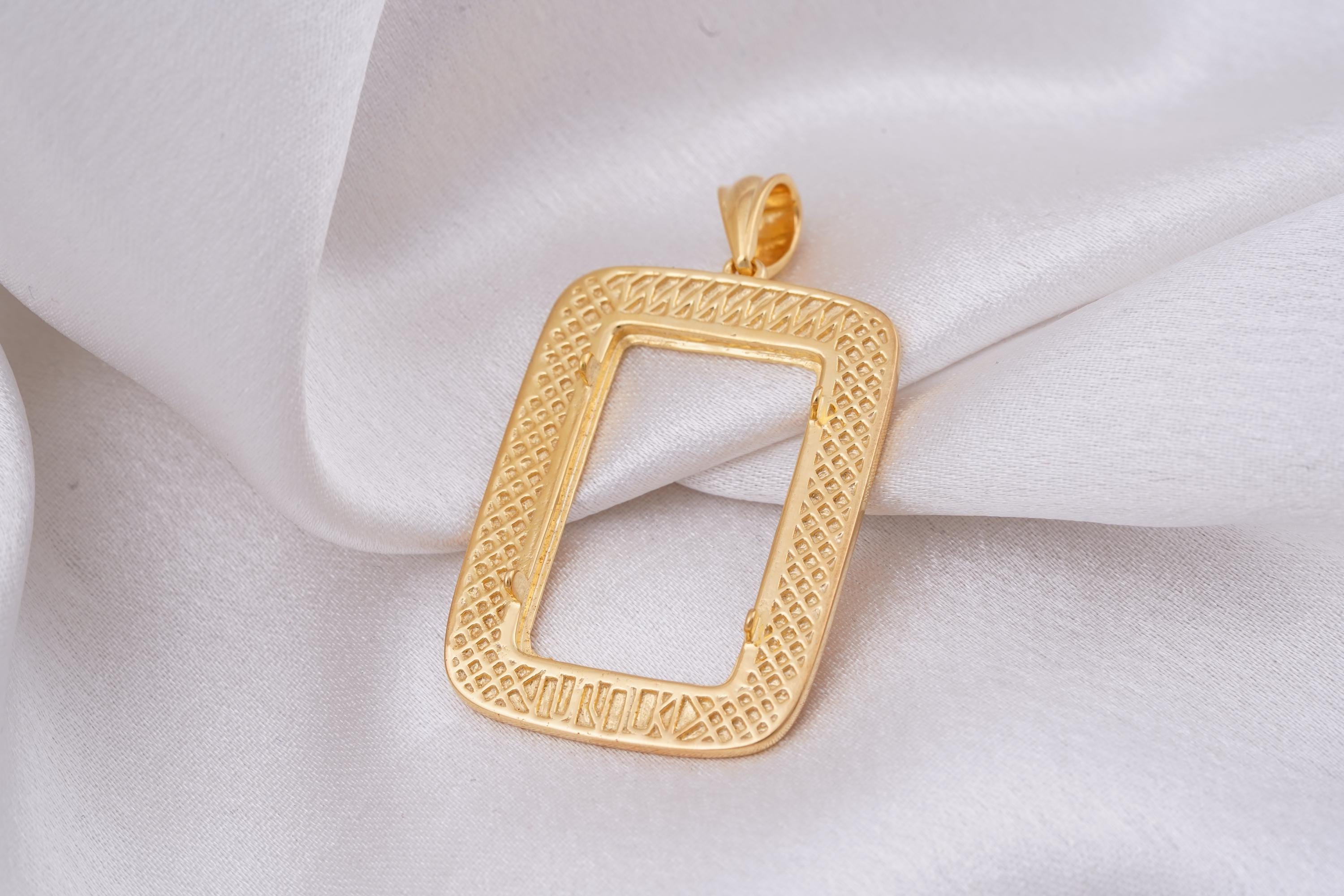 Credit Suisse Gold Pendant - Etsy