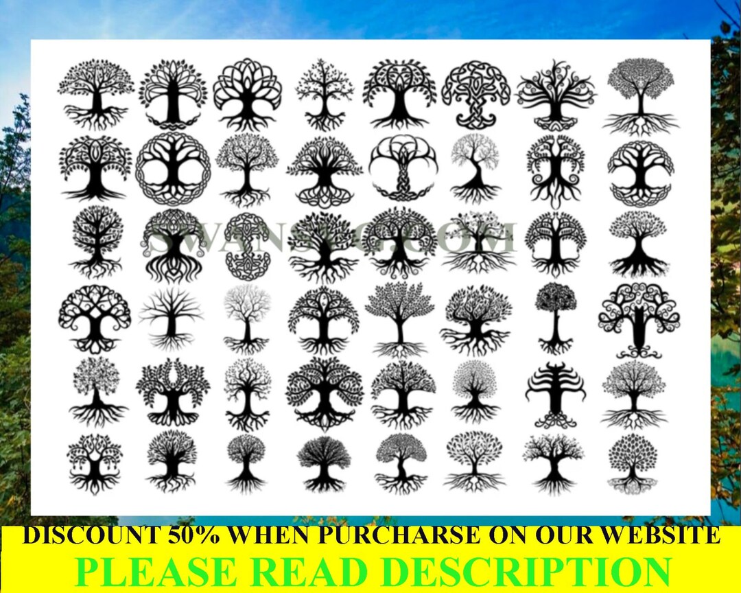 Baum des Lebens Clipart Baum des Lebens Clipart Baum des Etsy.de