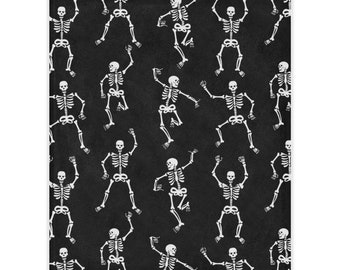Skeleton Minky Blanket