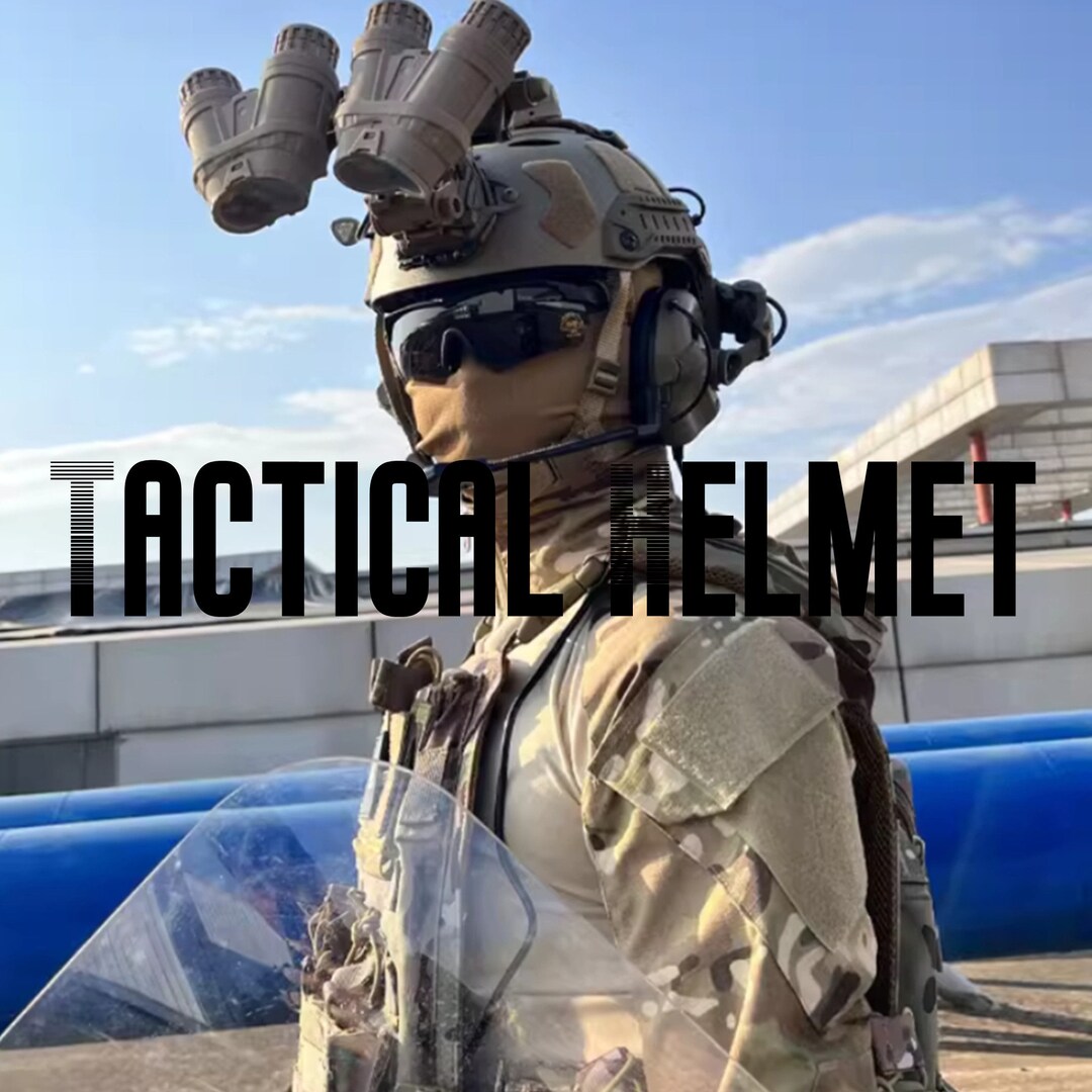 Outdoor Training Protective Helmet Goggles Mask Set Army Fan Etsy