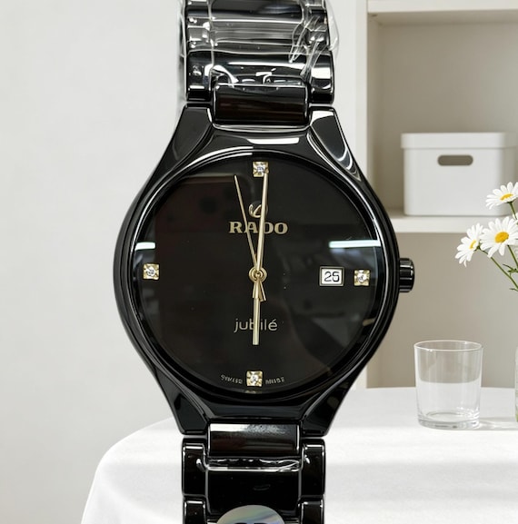 Refurbished Automatic Mechanical Black Watch for Men—A Gift for Men