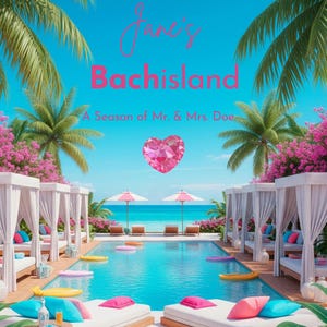 Editable Tropical Villa Welcome Sign – Personalized PDF/PNG for Bachelorette, Birthday, or Island-Party Decor