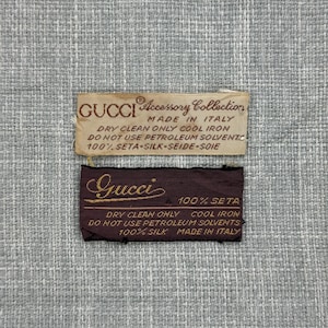 Lot 2 of GUCCI label  - 80's vintage tag Sew On Replacement Embroidered