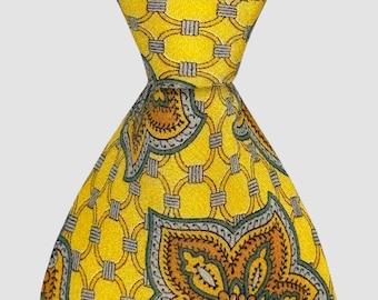 CHRISTIAN DIOR necktie  - 90's vintage twill silk tie baroque design made in Italy