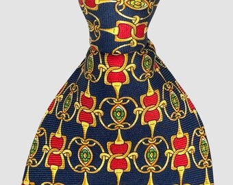 BURBERRYS necktie  - 00's vintage twill silk tie baroque design made in France