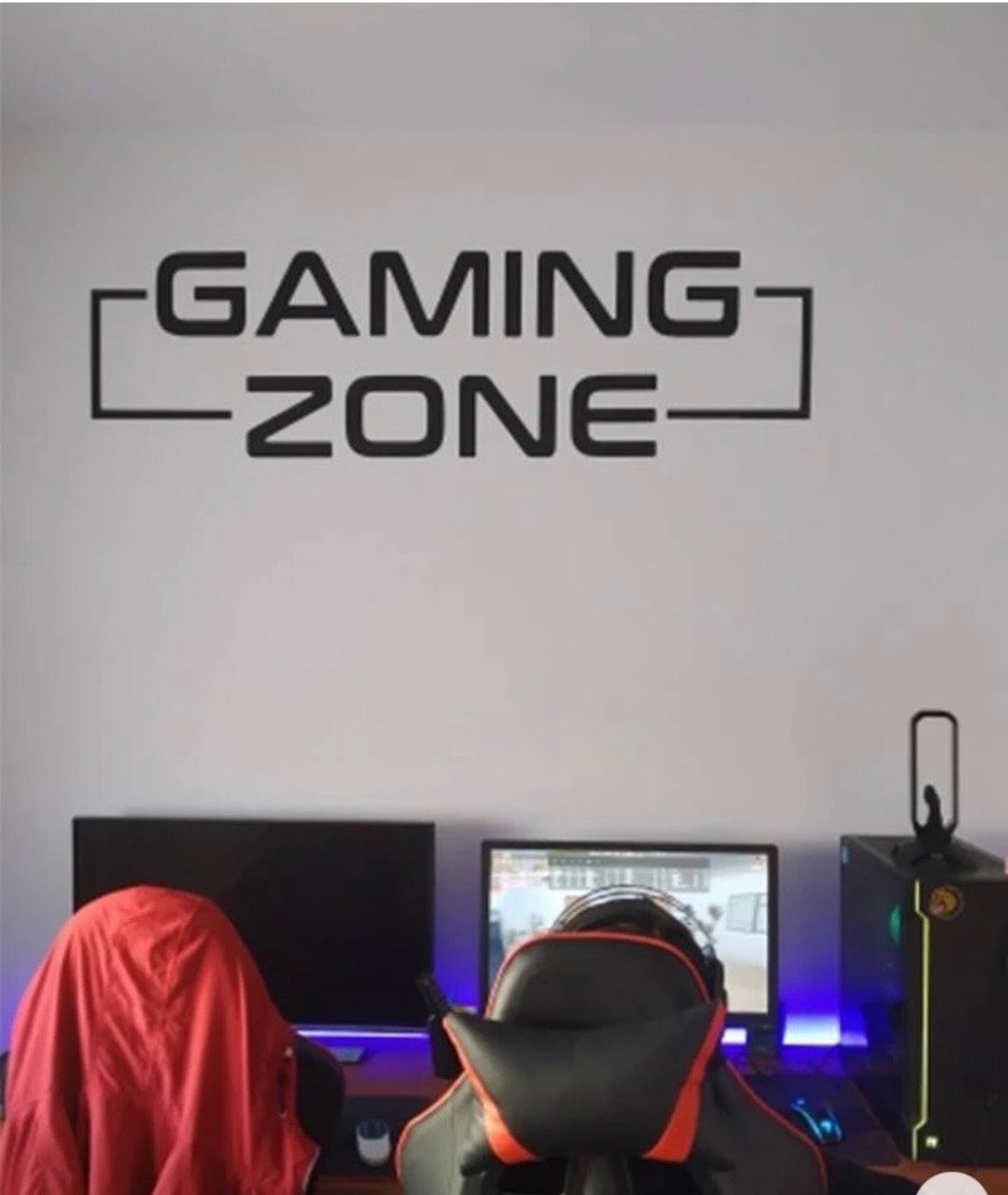Gaming Zone Removable Wall Decal Gamer Quote Selfadhesive Etsy UK