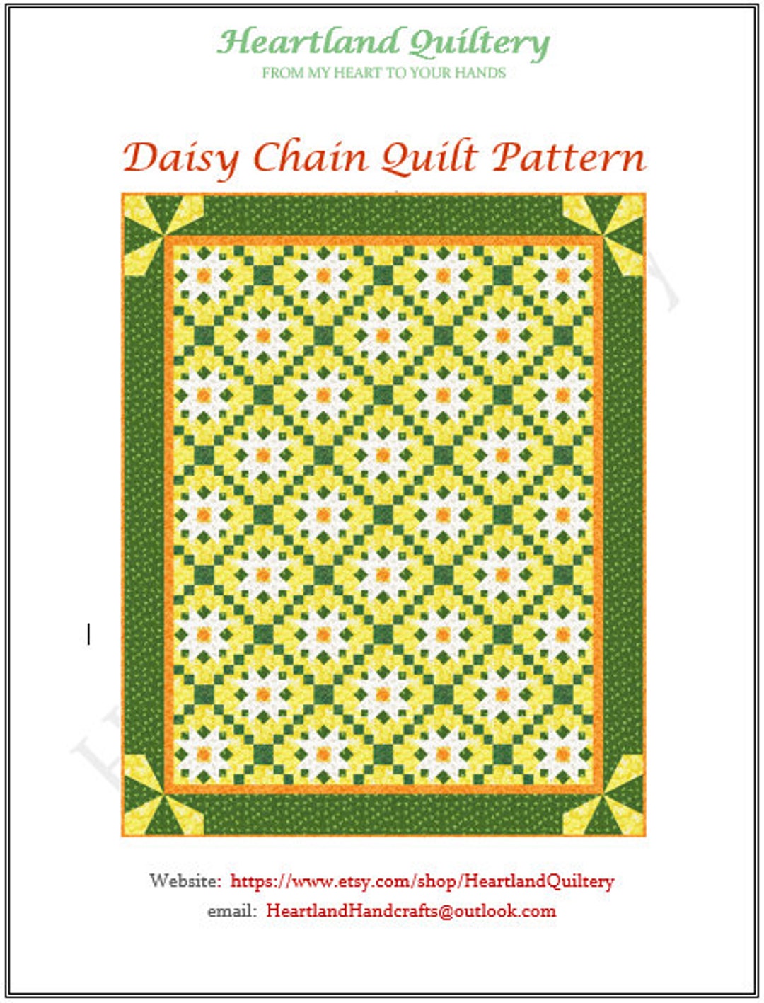Daisy Chain Quilt Pattern - Etsy