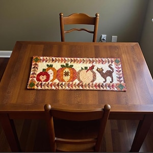 Pumpkin Patch Mix and Match table runner 21" x 57" (PDF PATTERN)