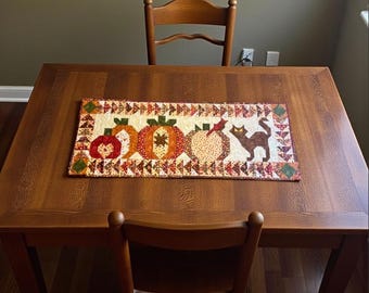 Caminho de mesa Pumpkin Patch Mix and Match 21" x 57" (MODELO PDF)