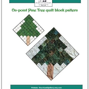 On-point Pine Tree Quilt Block Pattern - Etsy