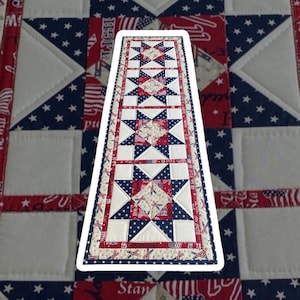Stars of Liberty table runner pattern