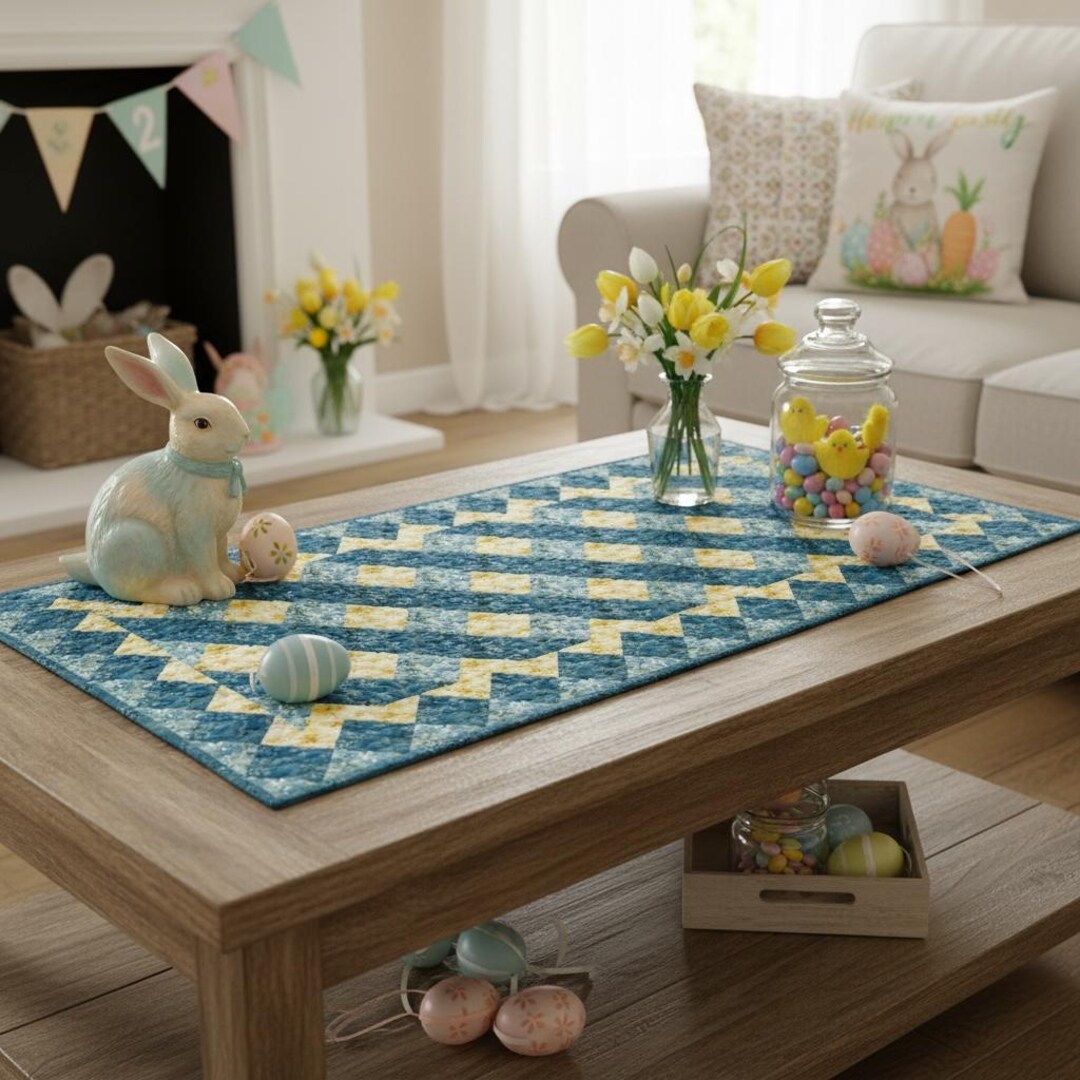 Easter Colors Lattice Table Runner Sewing Pattern, PRINTED PATTERN - Etsy