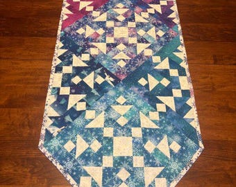 Northern Lights table runner pattern