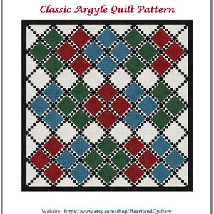 Classic Argyle Quilt Pattern