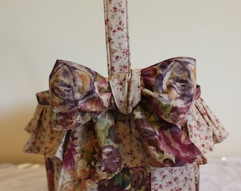 Cottage Chic Ruffled Basket, Easter Basket sewing pattern