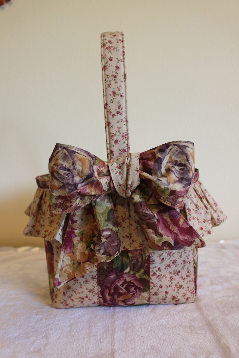 Cottage Chic Ruffled Basket, Easter Basket Sewing Pattern - Etsy