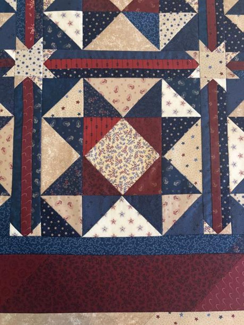 Stars and Stripes Quilt Pattern - Etsy